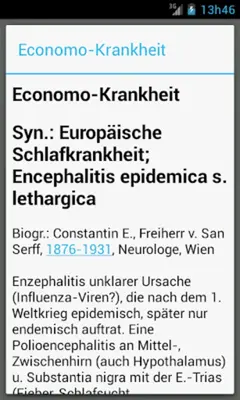 Medizinische Wörterbuch android App screenshot 1